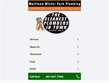 Tablet Screenshot of maitlandwinterparkplumbing.com